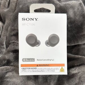 Sony WF-C710N Black Noise Canceling Earbuds package in original- unopened